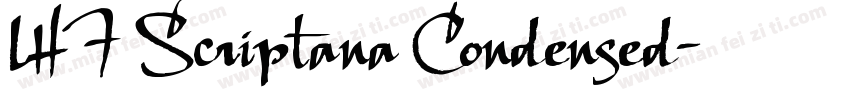 LHF Scriptana Condensed字体转换